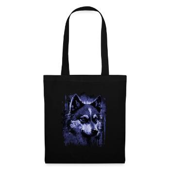 Husky Dog - Stoffbeutel - Schwarz - Vorne