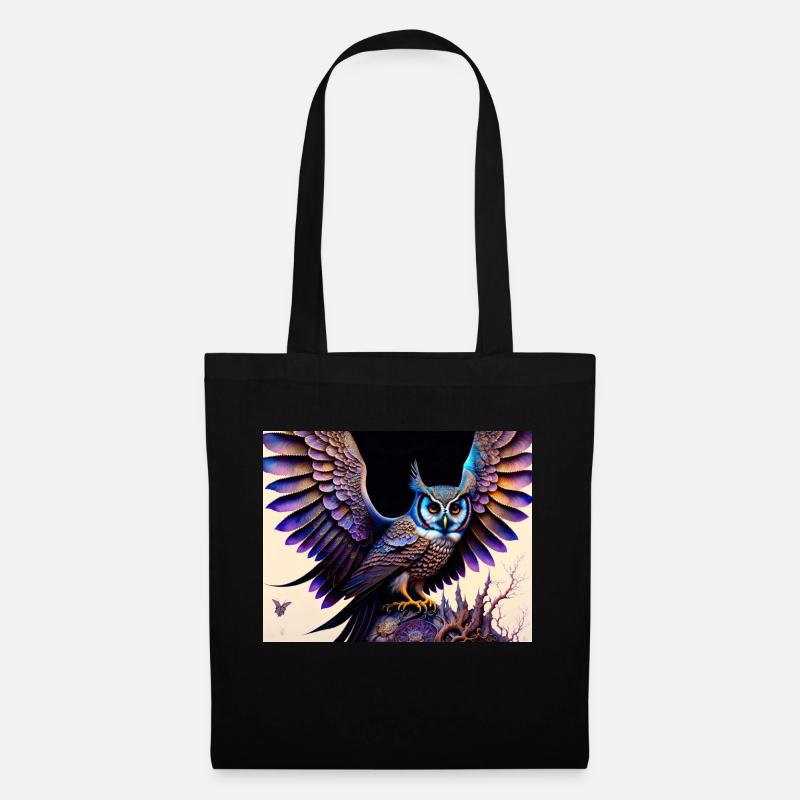 Owl - Tote Bag - black