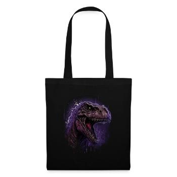 T-Rex looks angry - Tote Bag - black - Front