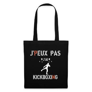 J Peux Pas J ai kickboxing - Sac en tissu - noir - Devant