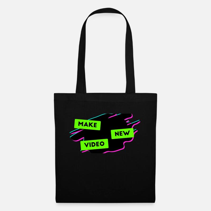 Make video new - Tote Bag - black