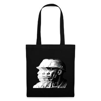 African-American Soldier | Minimalist design - Tote Bag - black - Front