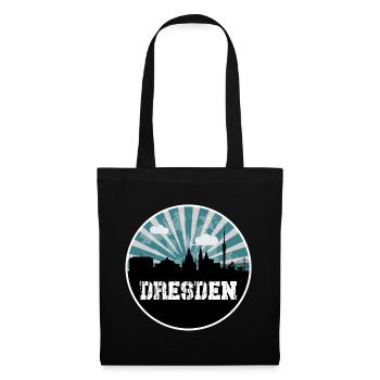 Horizon de l’heure bleue de Dresde - Sac en tissu - noir - Devant