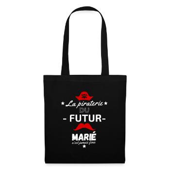 La piraterie du futur marie - Sac en tissu - noir - Devant