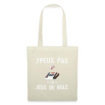 J Peux Pas J ai Jeux de Rôle - Sac en tissu - nature - Devant