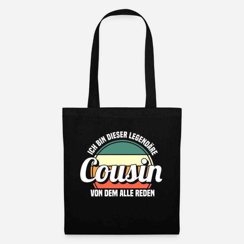 Cousin - Stoffbeutel - Schwarz