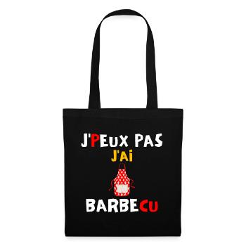 J peux pas j ai barbecue - Sac en tissu - noir - Devant