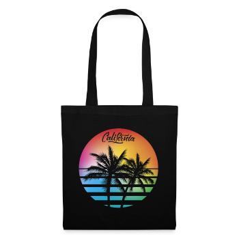 CALIFORNIA PALM TREES SUNSET G - Tote Bag - black - Front