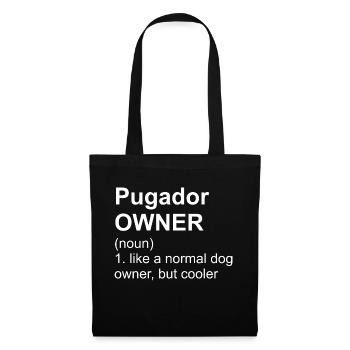 Pugador Owner I Mops Labrador Mix - Stoffbeutel - Schwarz - Vorne