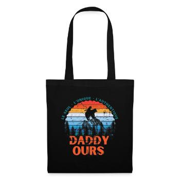 Daddy Ours - Stoffbeutel - Schwarz - Vorne