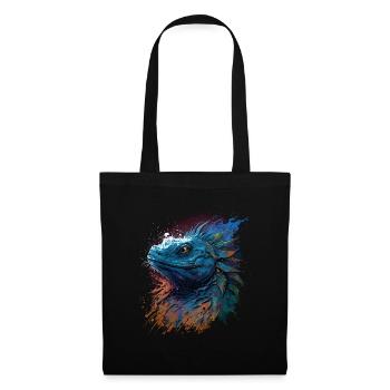 Murmure du dragon - Sac en tissu - noir - Devant