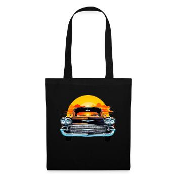 Coucher de soleil - Sac en tissu - noir - Devant