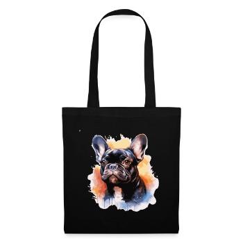 French Bulldog - Tote Bag - black - Front