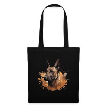 Belgischer Schäferhund Malinois - Stoffbeutel - Schwarz - Vorne