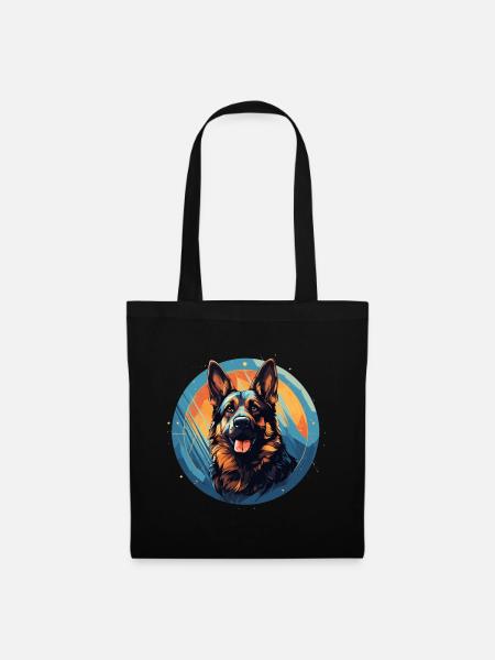 Deutscher Schäferhund - Stoffbeutel - Schwarz