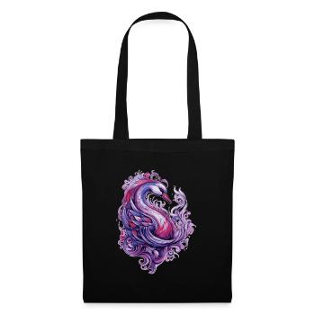 Art du cygne - Sac en tissu - noir - Devant