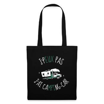 j'peux pas j'ai camping-car - Sac en tissu - noir - Devant