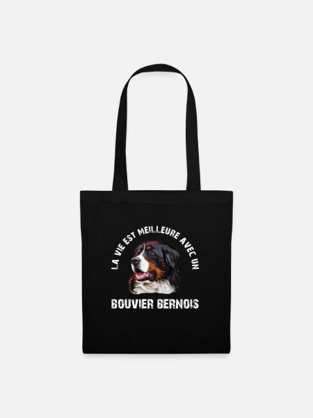 Bouvier bernois - Sac en tissu - noir