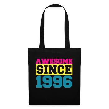 Awesome since 1996. Funny gift men women birthday - Sac en tissu - noir - Devant