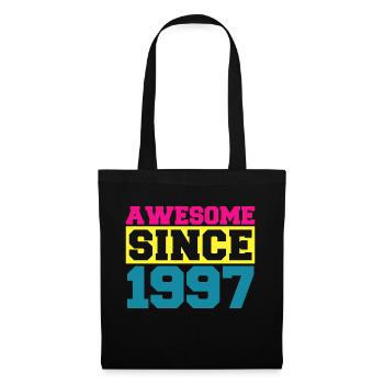 Awesome since 1997. Funny gift men women birthday - Sac en tissu - noir - Devant
