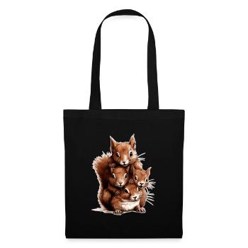 Squirrel - Tote Bag - black - Front