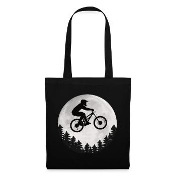 Mountain Bike Moon Mountain Biker Moon - Tote Bag - black - Front