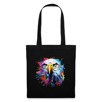 Aigle blanche, bold eagle, USA - Sac en tissu - noir - Devant