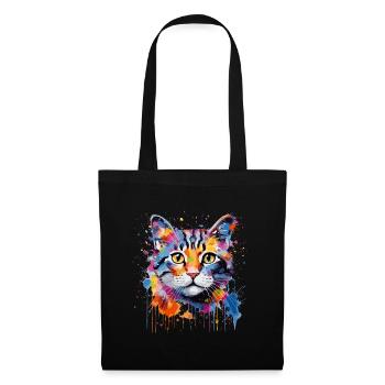 Cute Cat - Tote Bag - black - Front