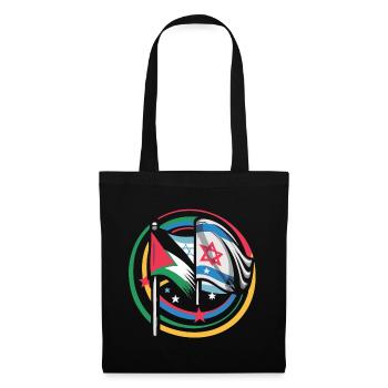 Unity for Peace Flags of Israel Palestine - Tote Bag - black - Front