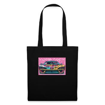 70’s Racecar - Stoffbeutel - Schwarz - Vorne