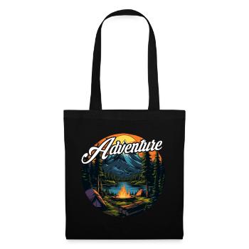 Forest Nature Trekking Adventure - Tote Bag - black - Front