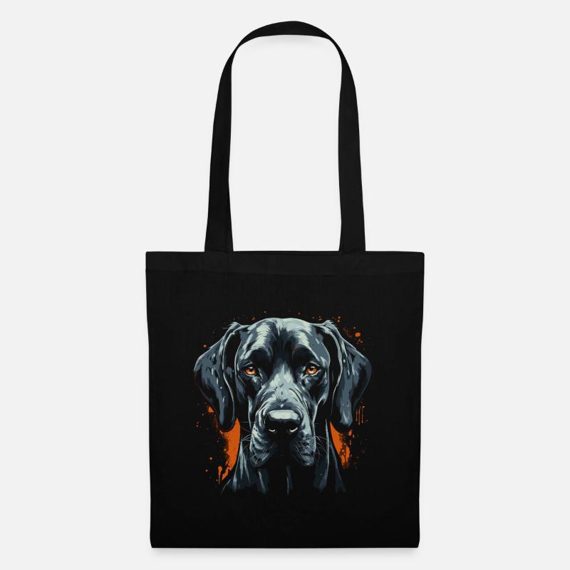 Deutsche Dogge - Stoffbeutel - Schwarz