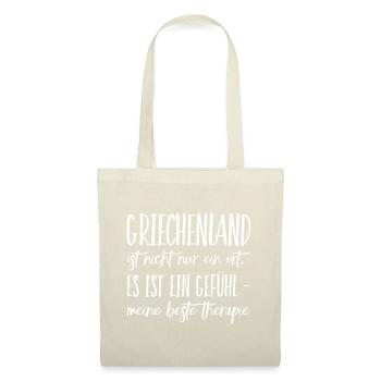 Lustiger Griechischer Spruch Griechenland Geschenk - Stoffbeutel - Natur - Vorne