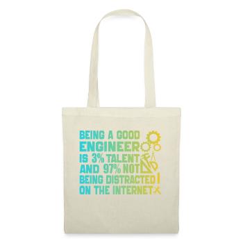 Funny Engineer Men Women Mechanical Engineering - Tote Bag - nature - Front