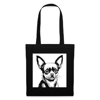 Funny Chihuahua wearing Sunglasses Chihuahuas - Tote Bag - black - Front
