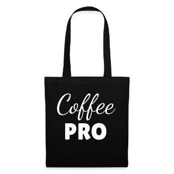 Coffee pro, coffee lover gift slogan - Tote Bag - black - Front