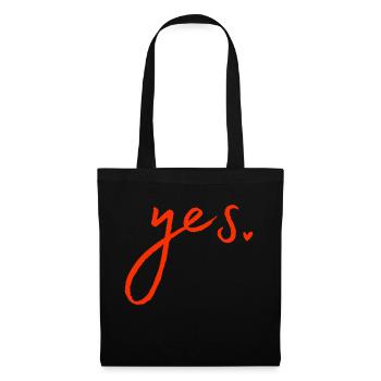Yes - Tote Bag - black - Front