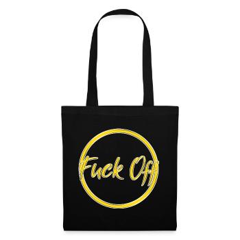 fuck off - Stoffbeutel - Schwarz - Vorne