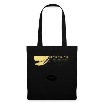 White Golden Exciting Thank You - Sac en tissu - noir - Devant