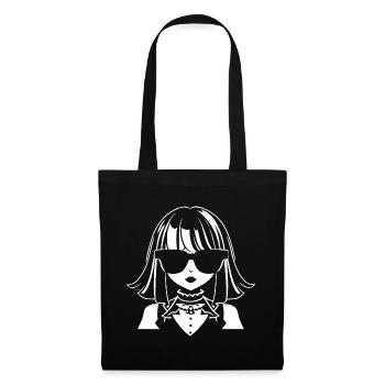 Cute Anime Girl Gothic Manga Fairytale Sunglasses - Tote Bag - black - Front