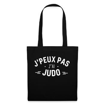 J Peux Pas J Ai Judo blanc - Sac en tissu - noir - Devant