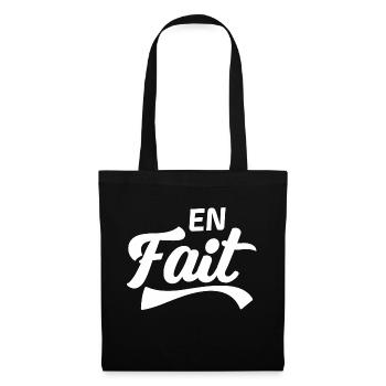 En fait - Sac en tissu - noir - Devant