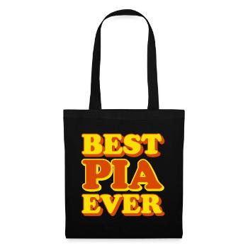 Pia First Name Funny Gift - Tote Bag - black - Front