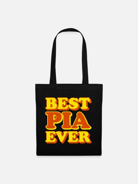Pia Vorname Lustiges Geschenk - Stoffbeutel - Schwarz