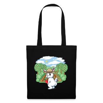 gardener, horticulture, harvest, vegetable, rabbit, rodent, gardener - Tote Bag - black - Front