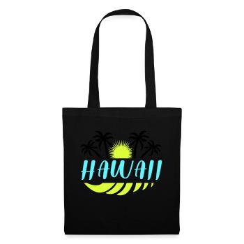 Hawaï - Sac en tissu - noir - Devant