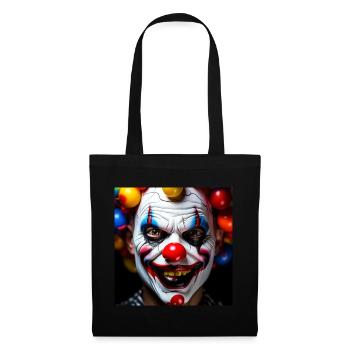 Clown - Sac en tissu - noir - Devant