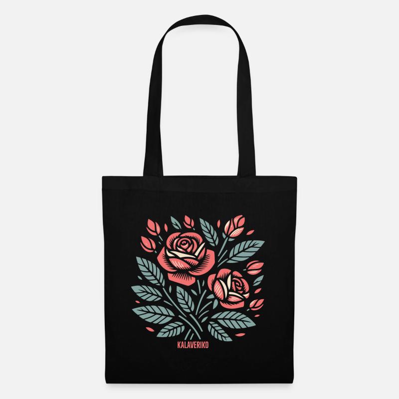 roses - Tote Bag - black