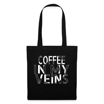 drink tired mug sayings present idea - Stoffbeutel - Schwarz - Vorne
