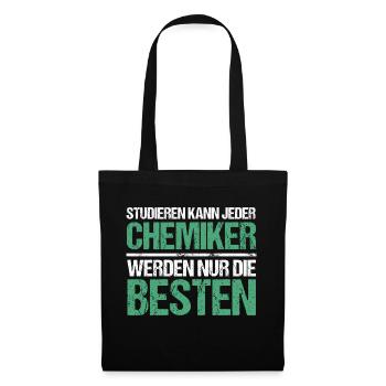 Anyone can study - Chemist Edition - Tote Bag - black - Front
